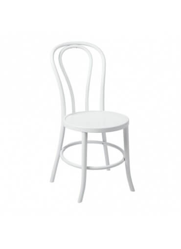 White Bentwood chair