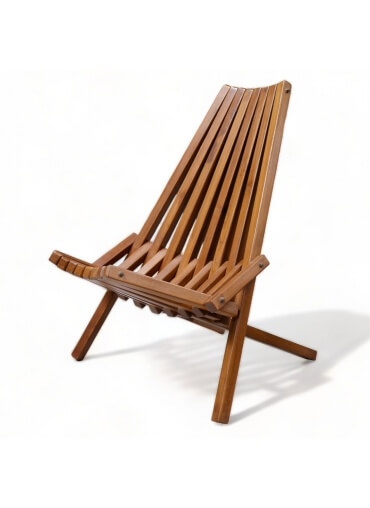 Handcrafted Teakwood Foldable Stick Chair/Easy Chair
