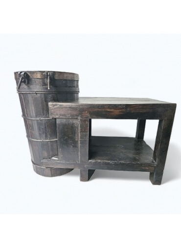Vintage table & tub combination - "Ghara" or "Matka" table