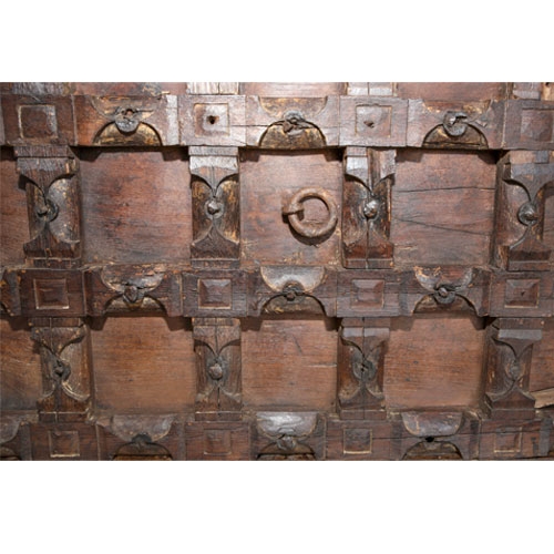 Teak Wood And Brass Wall Panel